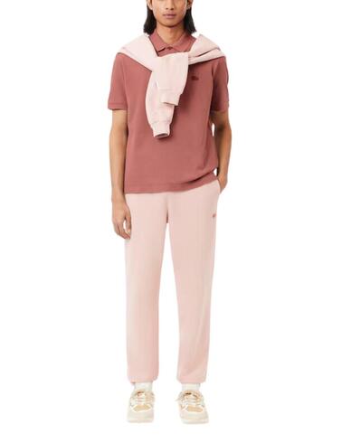 Polo Lacoste de pique de algodon classic fit rosa unisex