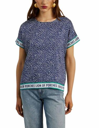 Blusa Lion of Porches con estampado de lunares para mujer