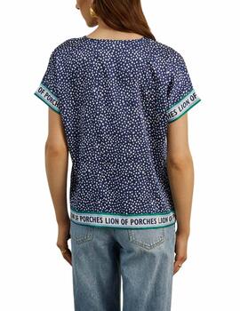 Blusa Lion of Porches con estampado de lunares para mujer