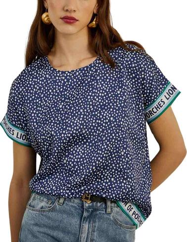 Blusa Lion of Porches con estampado de lunares para mujer