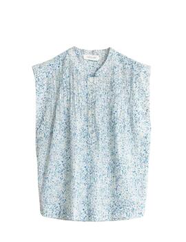 Blusa Indi & Cold de cuello mao con estampado floral