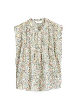 Blusa Indi & Cold de cuello mao con estampado floral