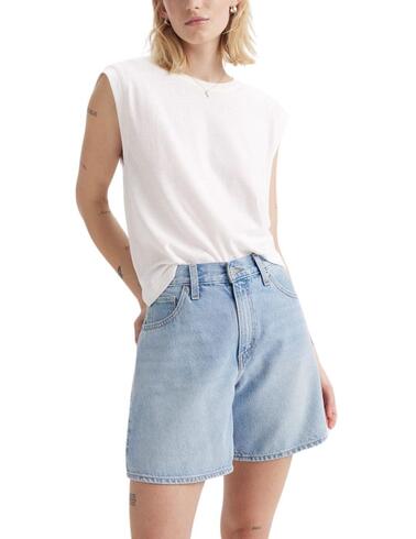 Camiseta Levi's® Boxy Tank para mujer en blanco