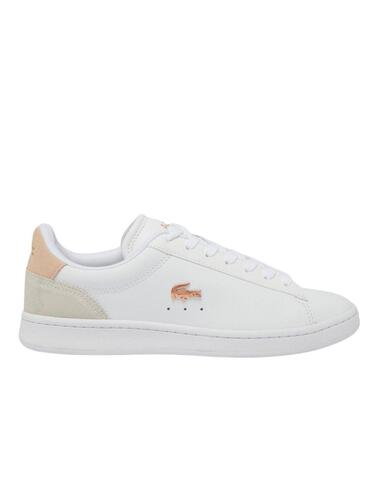 Lacoste zapatilla Carnaby set en piel blanca de mujer