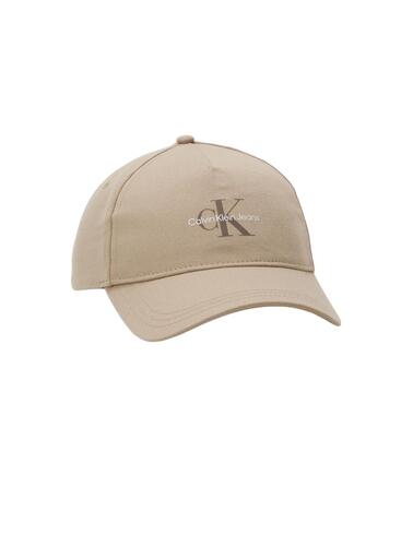 Gorrra Calvin Klein de visera con monologo unisex beige