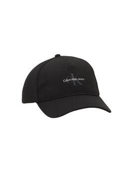 Gorrra Calvin Klein de visera con monologo unisex negra