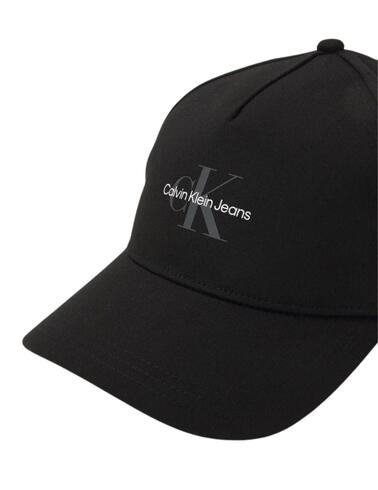 Gorrra Calvin Klein de visera con monologo unisex negra