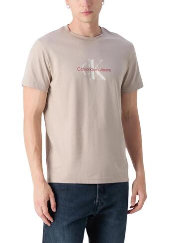 Camiseta Calvin Klein slim para hombre de algodón regenativo