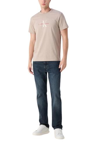 Camiseta Calvin Klein slim para hombre de algodón regenativo