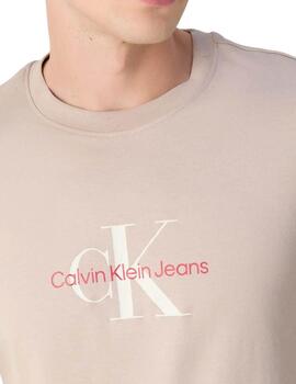 Camiseta Calvin Klein slim para hombre de algodón regenativo