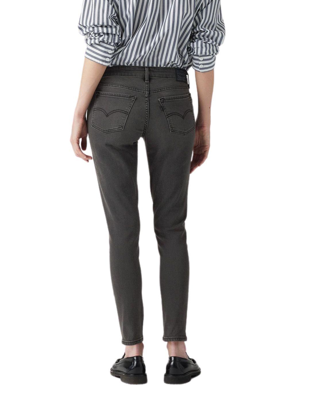 Levis 711 skinny gris 0775