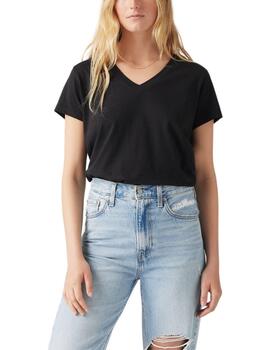 Camiseta Levi's® Boxy Vneck para mujer en negro