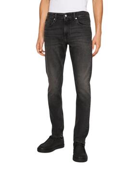 Pantalón vaquero Calvin Klein slim lavado negro para hombre