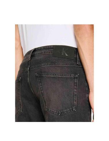 Pantalón vaquero Calvin Klein slim lavado negro para hombre