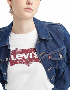 Camiseta Levi's® The Perfect Tee Emme Patchwork Bw Fill