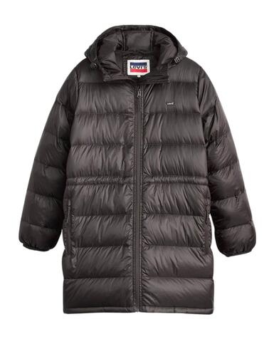 Parka Levi's® acolchada Polli Midi burdeus para mujer