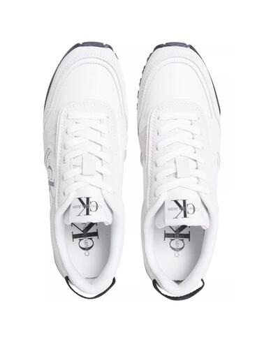 Zapatillas Calvin Klein Toothy Runner en blanco de hombre