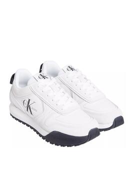 Zapatillas Calvin Klein Toothy Runner en blanco de hombre