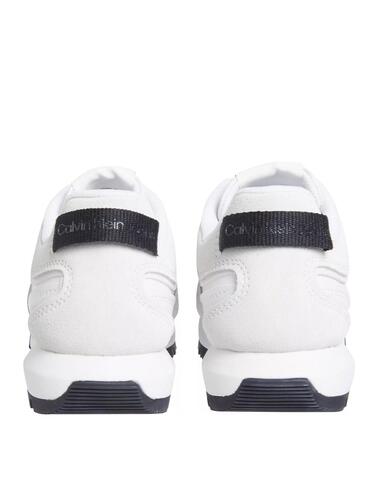 Zapatillas Calvin Klein Toothy Runner en blanco de hombre