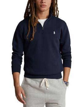 Sudadera Polo Ralph Lauren con media cremallera marino