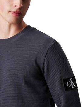 Camiseta Calvin Klein de manga larga con tejido estructurado