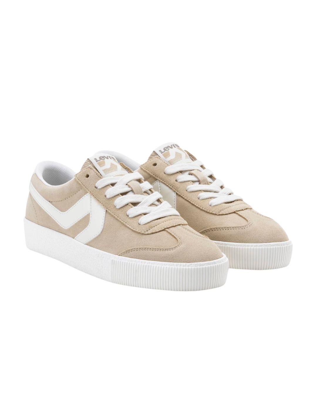 Zapatillas Levi's® Sneak de lona en camel para mujer