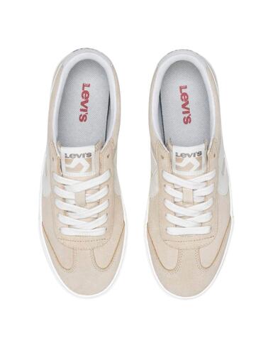 Zapatillas Levi's® Sneak de lona en camel para mujer