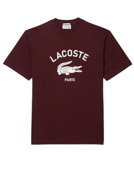 Camiseta Lacoste manga corta con logotipo en el pecho unisex