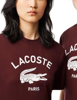 Camiseta Lacoste manga corta con logotipo en el pecho unisex