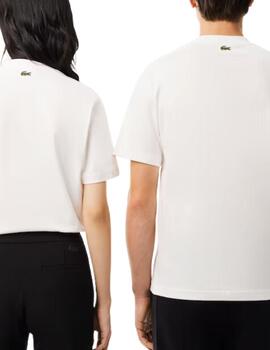 Camiseta Lacoste manga corta con logotipo en el pecho unisex