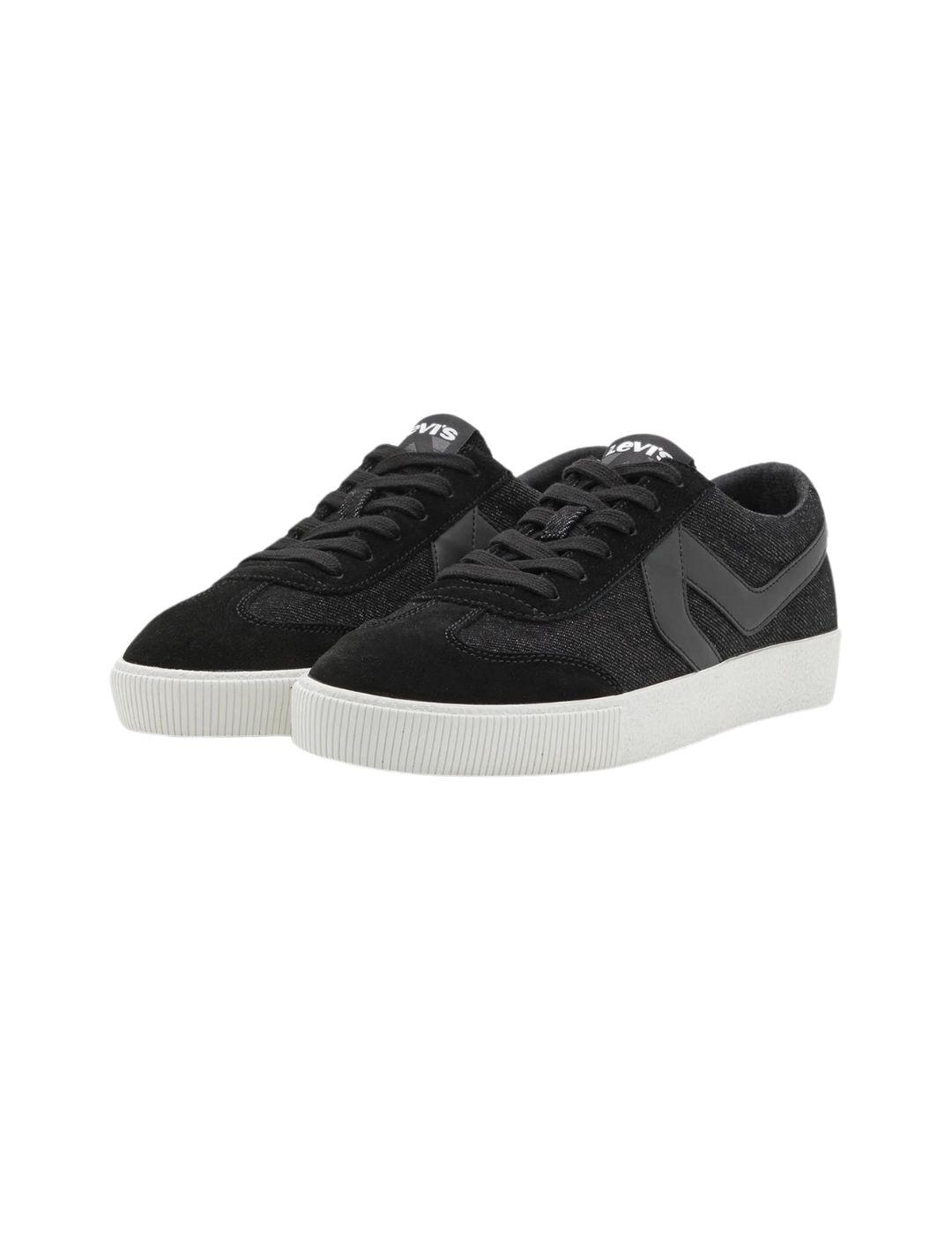 Zapatillas Levi's® Sneak de lona negra para hombre