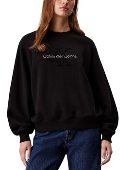 Sudadera Calvin Klein con monograma de chenilla de mujer