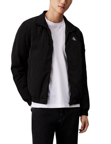 Cazadora Calvin Klein Padded Harrington negra de hombre