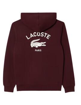 Sudadera Lacoste unisex con capucha y estampado a la espalda