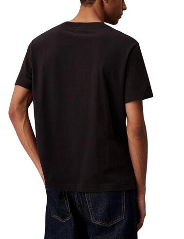 Camiseta Calvin Klein regular fit con monograma de chenilla