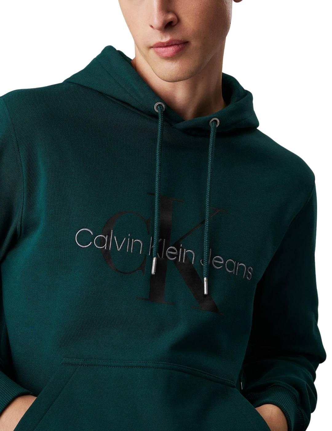 Sudadera Calvin Klein con capucha de algodón para hombre