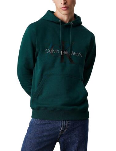 Sudadera Calvin Klein con capucha de algodón para hombre