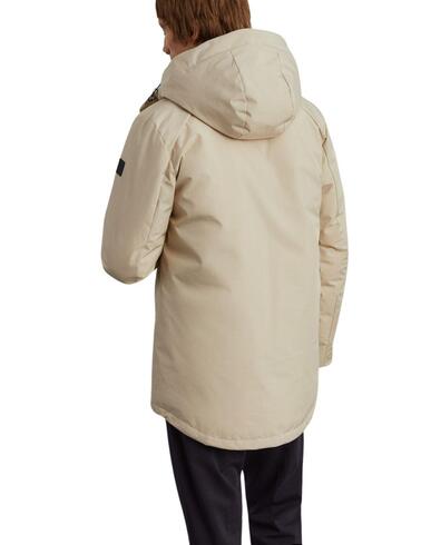 Parka acolchada Lion of Porches con capucha para hombre