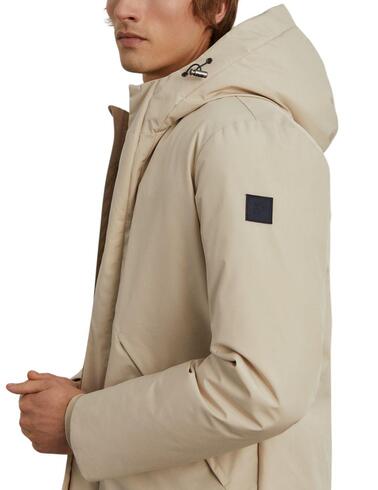 Parka acolchada Lion of Porches con capucha para hombre