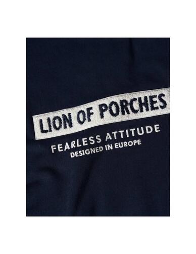 Sudadera Lion of Porches con logotipo para hombre en marino