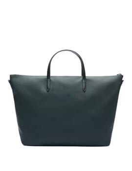 Bolso Lacoste Tote Holiday grande en verde para mujer