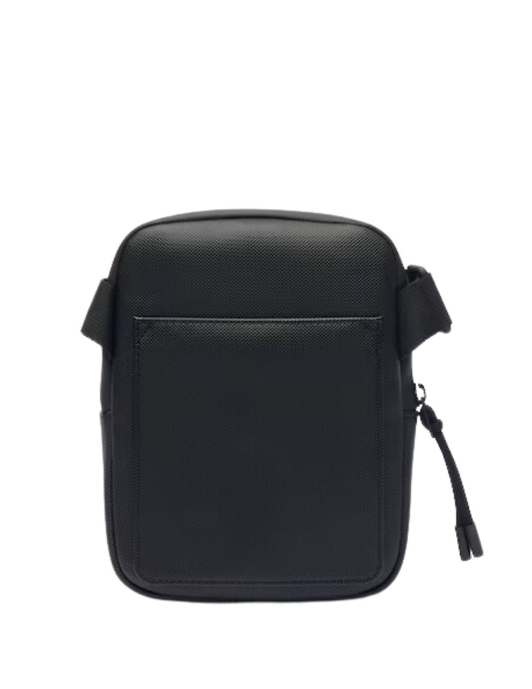 Bolso bandolera Lacoste pequeño LCST Slimline negro