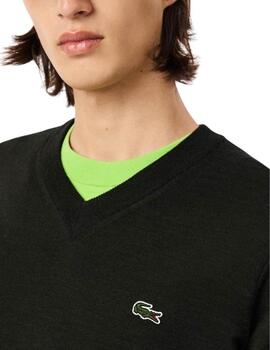 Jersey Lacoste de cuello pico básico para hombre