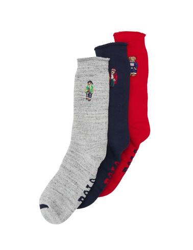 Pack de 3 calcetines Polo Ralph Lauren con Osito