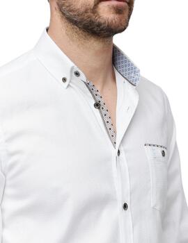 Camisa Florentino con bolsillo y cuello inglés slim fit