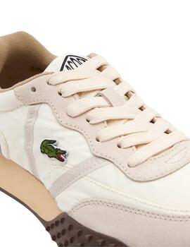 Zapatillas Lacoste L-Spin Deluxe 3.0 para mujer color beige