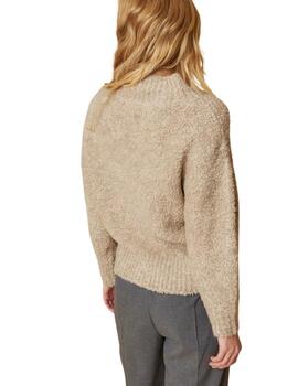 Jersey Indi & Cold de punto teddy en beige de mujer