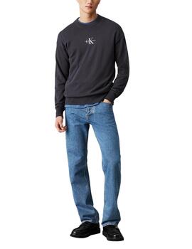 Jersey Calvin Klein de cuello redondo en algodón para hombre