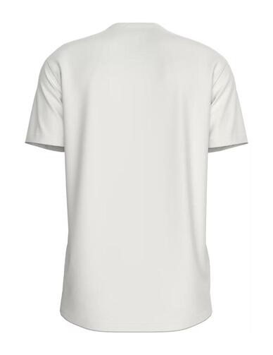 Camiseta Calvin Klein con logo bordado en el pecho en crudo