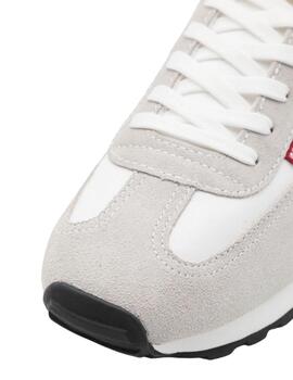 Zapatillas Levi's® Stryder Red Tab para hombre en blanco